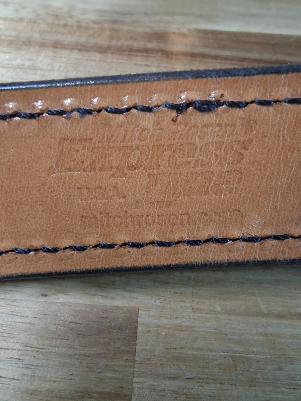 Mitch Rosen Express Line BHL Cuban Brown Leather Belt Solid Brass Buckle 40